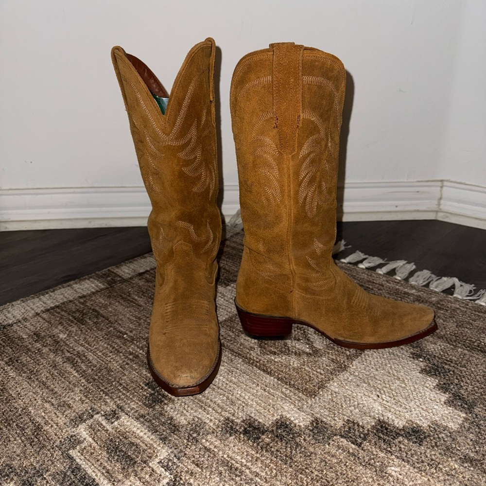 Tecovas The Annie Sienna Suede 7.5 (Limited Edition & Cleaned)